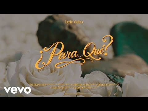 Christian Nodal - Christian Nodal - Para Qué (Lyric Video)