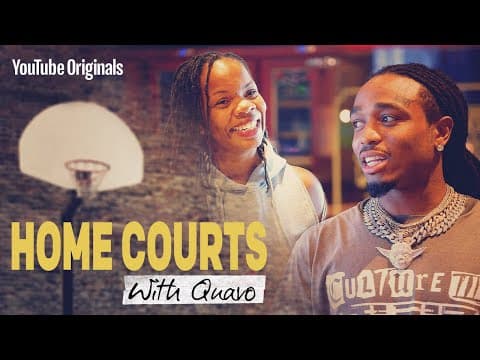Migos - Quavo hangs with Melissa Proctor, Atlanta Hawks| Home Courts With Quavo